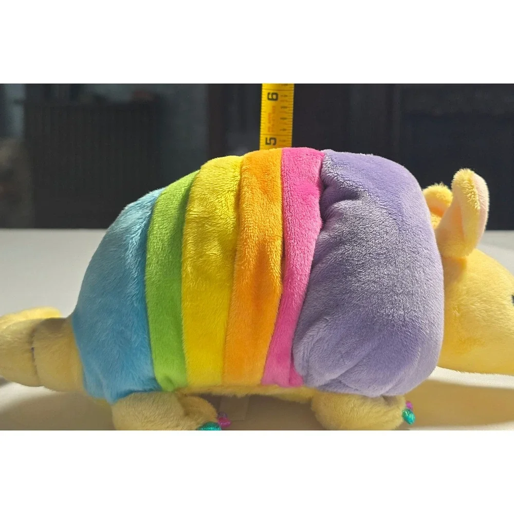 Ganz Rainbow Armadillo Plush Stuffed Animal Multi Color Striped 11 Inch toy